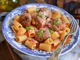 Meatballs et rigatoni