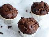 Muffins farine de châtaigne chocolat