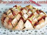 Pain hérisson chorizo comté