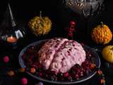 Panna cotta fruits rouges pour Halloween