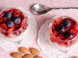 Panna cotta lait d’amande fraises