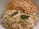 Risotto aux asperges, tuile au parmesan - Turbigo-Gourmandises.fr