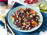 Salade de lentilles beluga et patates douces