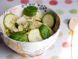 Salade de pâtes avoine aux légumes verts