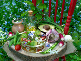 Salade fraiche aux légumes de printemps