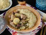 Tajine d’agneau aux citrons confits et aux olives violettes