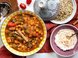 Tajine pois chiches abricots orange