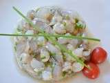 Tartare de crevettes au gingembre