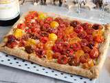 Tarte chèvre tomates cerise