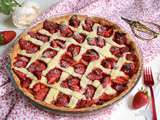 Tarte rhubarbe fraises