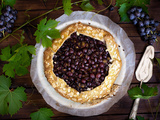 Tarte rustique raisins amandes