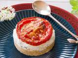 Tomates confites et chèvre frais comme un cheese-cake