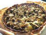 Tarte courgettes, carottes, brocolis et merguez