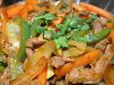 Boeuf sauté thai - Thai beef stir-fry