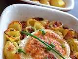 Coquilles au chèvre - Pasta shell with goat cheese