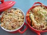 Crumble de tomates et courgettes au parmesan