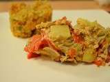 Frittata poivrons&coeur d'artichaut - Artichoke&red pepper frittata