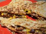 Quesadillas porc&mais - Pork&corn quesadillas