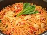 Spaghettis all'amatriciana