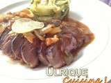 Magret de canard au citron confit et gingembre