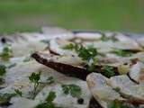 Carpaccio de cèpes crus