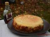 Cheese cake au goût du canada, pommes et sirop d'érable