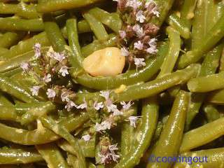 Haricots verts sauce Poulette