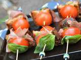 Mini brochettes de tomates tendance Burger