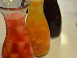 Sangria sans alcool au melon et hibiscus