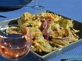 Tempura d’oignons rouges et basilic, accord avec un rosé de Provence