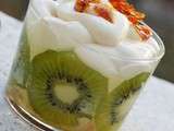 Triffle Kiwi caramel aux petits suisses