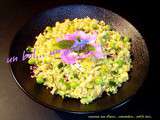 Coucous aux fleurs... concombre... petits pois