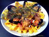 Tagliatelle au safran... moules