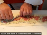 Feuilletés jambon (ou saumon) ail des ours