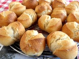 Petites boules de pain sur poolish