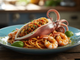 Spaghettis encornets farcis et crevettes : la recette gourmande à essayer chez vous