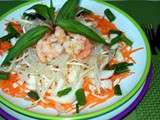 Salade de méduses et de crevettes