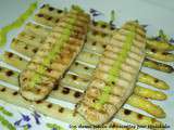 Asperges et filets de bar grillés