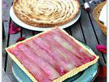 Fan de rhubarbe : la tarte design