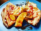 Crepes aux bananes caramelisees