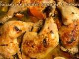 Cuisses de poulet tomates et citron