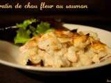 Gratin de chou-fleur au saumon