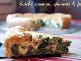 Quiche saumon, épinards et féta