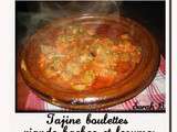 Tagine boulettes viande hachée & légumes