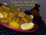 Tajine de veau, olives et pommes de terre