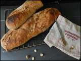 Baguettes de pain aux noisettes