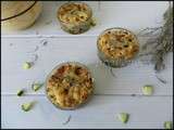 Crumble courgettes, oignons et pignons