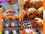 Cookies au yaourt et pépites de chocolat