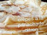 Crêpes à la panachade citron