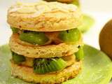 Dacquoises toutes Amandes au Kiwi